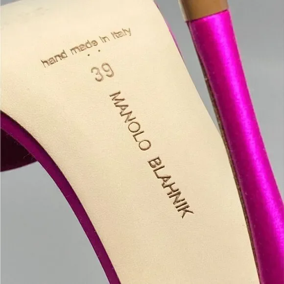 Manolo Blahnik Parinasan 105 Embellished Sandals size 39 - Picture 12 of 12